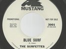 Surf THE SURFETTES Blue Surf / Sammy the Sidewalk Surfer 45 MUSTANG Promo INSTRO