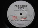 PET SHOP BOYS - LEFT TO MY OWN DEVICES - RARE SOUTH AFRICAN PROMO AFRICA