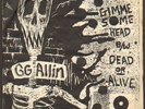 GG ALLIN GIMME SOME HEAD Orange Records ORIG 1981 7