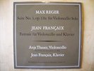 ANJA THAUER cello REGER & FRANCAIX sonatas 8/64 RARE