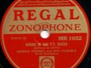 GEORGE FORMBY 78RPM - RISING IN THE TT RACES - THE ISLE OF MAN - REGAL ZONOPHONE