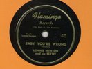78 RPM Lonnie Newton Flamingo un-numbered in E-/V+E- Very rare SF label