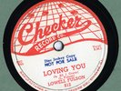 Lowell Fulson Checker 812 E+ Promo 78 Loving You b/w Check Yourself