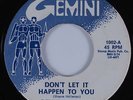 Northern/Deep Soul 45 BENNY HARPER Don't Let It Happen To You GEMINI HEAR