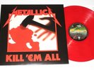 METALLICA -Kill ´em all LP 1983 / 1989 Vertigo , RED VINYL