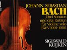BACH SONATAS AND PARTITAS FOR SOLO VIOLIN - KUIJKEN - HARMONIA MUNDI 3LP - MINT