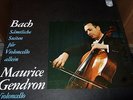 MAURICE GENDRON : BACH SÄMTLICHE SUITEN FÜR VIOLONCELLO 3LP BOX PHILIPS 835272
