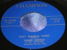 Hear Rare Rockabilly Doo Wop 45 Chuck Harrod & Anteaters on Champion Wanna Fight
