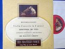 HMV BLP 1008 MENDELSSOHN VIOLIN CONCERTO in E GIOCONDA DE VITO LP RECORD