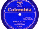 BLUE 'VIVA-TONAL' COLUMBIA SET: GEORGES ENESCO PLAYS CHAUSSON 'POEME' (1929)