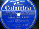 VERY RARE Marie-Therese FOURNEAU Plays DEBUSSY French Columbia 78 RPM LFX 693