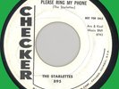 STARLETTES Please Ring My Phone / Jungle Love 45rpm Checker 1958 WLP