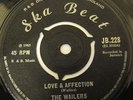 WAILERS LOVE & AFFECTION / TEENAGER IN LOVE STUDIO ONE COXSONE RARE SKA HEAR
