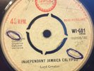 Lord Creator. Independant Jamaica Calypso/ Remember. Island. Ska Skinhead Reggae