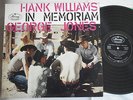LP - GEORGE JONES - HANK WILLIAMS IN MEMORIAM - Mercury Records - TOP Zustand