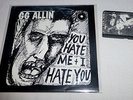 GG Allin-You hate me ...LP + 8Track tape antiseen slayer ramones nirvana punk