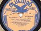 Bluebird 6644 LOUIS ARMSTRONG & His Orch THAT'S MY HOME 1933 glossy EE-