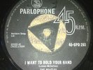 THE BEATLES ,  TRUE RHODESIA PRESSING , I WANT TO HOLD YOUR HAND , NR