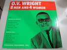 OV WRIGHT 8 Men and 4 Women LP BACKBEAT VG++ deep soul  nice