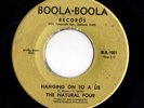 Northern Soul 45 NATURAL FOUR Hanging On To A Lie/Twelve Months Of The Year HEAR