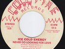 ICE COLD ENERGY Never Go Looking For Love SWEET SOUL 45 Imperial Wonders LISTEN