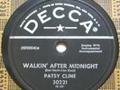 PATSY CLINE Walkin' After Midnight/Poor Man's Roses 78 rpm Decca 30221 w/ Sleeve