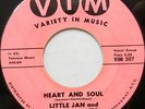LITTLE JAN & THE RADIANTS 45 Heart and Soul / If You Love Me VIM Doo Wop #H654