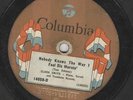Clara Smith, Nobody Knows the Way I Feel/If You Only Knowed, Columbia 14058 ?