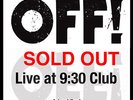 OFF Live at 9:30 Club COLOR VINYL LP Record circle jerks/black flag punk NEW