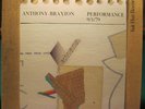 Anthony Braxton-Performance 9/1/79-Rare Jazz 2 LP Set-Hat Hut 19-Near Mint