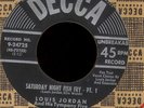 LOUIS JORDAN Saturday Night Fish Fry on Decca R&B Rocker 45 Hear