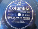 2x 78rpm DENNIS BRAIN+DENIS MATTHEWS - BEETHOVEN Sonata for HORN+PIANO