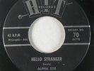 Northern Soul 45 ALPHA ZOE Hello Stranger on Hit VG++