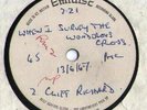 cliff richard-wondrous cross-7 inch single sided emi acetate- item