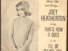 JOEY HEATHERTON THAT'S HOW IT GOES PROMO CORAL 45+PIC SLEEVE EX COND CHEESECAKE