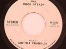 FUNK SOUL 45 -ARETHA FRANKLIN-ROCK STEADY DJ COPY on ATLANTIC on Atlantic