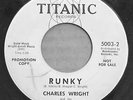 SURF GUITAR INSTRUMENTAL 45, CHARLES WRIGHT & MALIBUS, RUNKY, ON TITANIC #5003