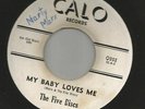 DOOWOP --FIVE DISCS-- ADIOS / MY BABY LOVES ME --HEAR BOTH-1961 PROMO CALO