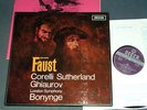 GOUNOD faust CORELLI SUTHERLAND BONYNGE decca set 327-30 stereo 4 lp