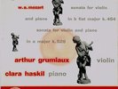 Mozart Sonatas f. Violin & Piano - Grumiaux, Haskil - 1956 Philips minigroove