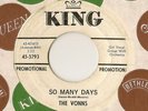 The Vonns Girl Group Northern Soul Promo 45 So Many Days on King 5793