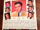 1963 Elvis Presley Calendar - from Girls, Girls, Girls LP