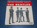 THE BEATLES SHE LOVES YOU & I'LL GET YOU  SWAN S-4152 W/ PS VINYL NM PS VG++