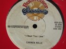 CARMEN ROLLE / TABBU I Need Your Love BUDWEISER SHOWDOWN Miami Funk Boogie 12