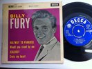 Billy Fury Halfway To Paradise Original Decca 4 Track Ep Excellent Cond 1961