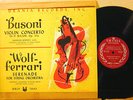 URANIA URLP-7043 Busoni Violin CTO WOLF-Ferrari SIEGFRIED BORRIES 1951 VG++