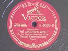 Sergei Rachmaninoff-pianist/Schumann-The Smuggler/Chopin/Victor 11-8593/E+ to N-