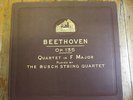 Beethoven Quartet op. 135 / Busch String Quartet 4 x HMV 78 rpm