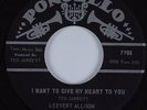 Northern Soul 45 LEEVERT ALLISON I Want To Give My Heart To You PONCELLO HEAR NM