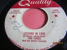 RARE RARECANADA 45--TWO TONES (GORDON LIGHTFOOT)--LESSONS IN LOVE--QUALITY--POOR